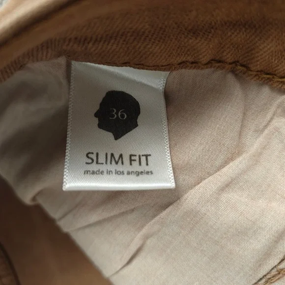 Rustic Dime Mens Khaki Straight Leg Chinos Pants Casual Dress Size 36 - Picture 8 of 14